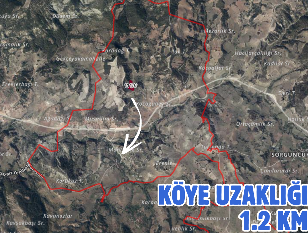 BİLECİK YENİPAZAR ESENKÖY 4.952 M² TARLA SATILIKTIR - BİLECİK YENİPAZAR fotoğraf 2